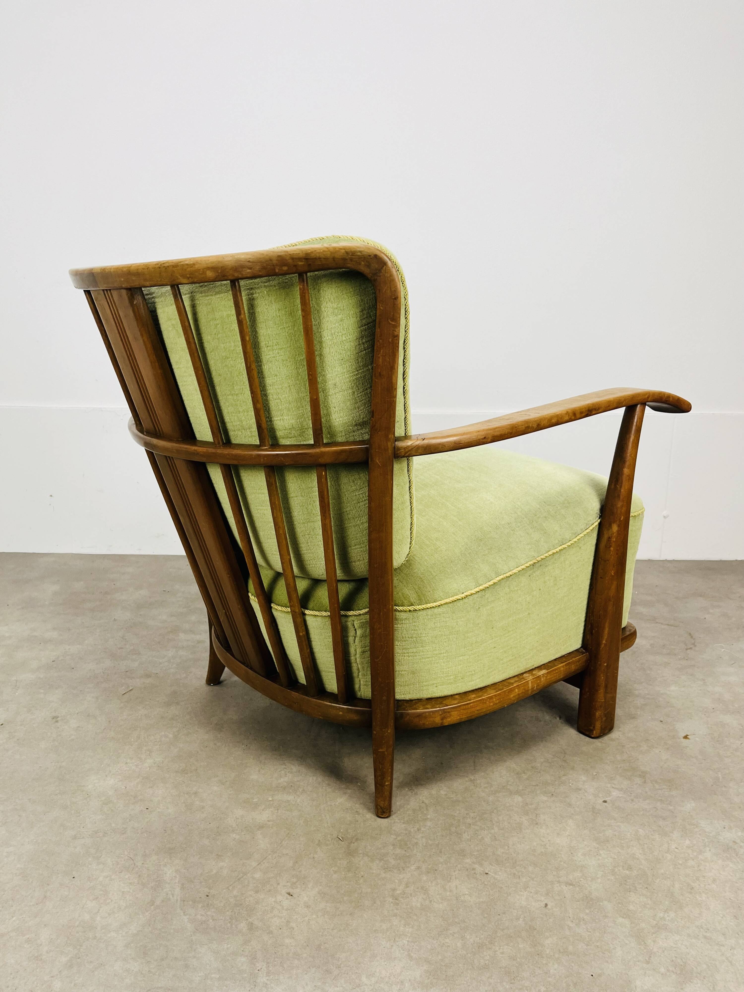 Fritz Hansen armchair 1594 1940s Scandinavian