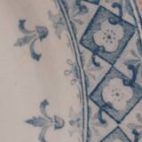 Set of 12 ironstone plates model "Andrée", Creil and Montereau, 23cm