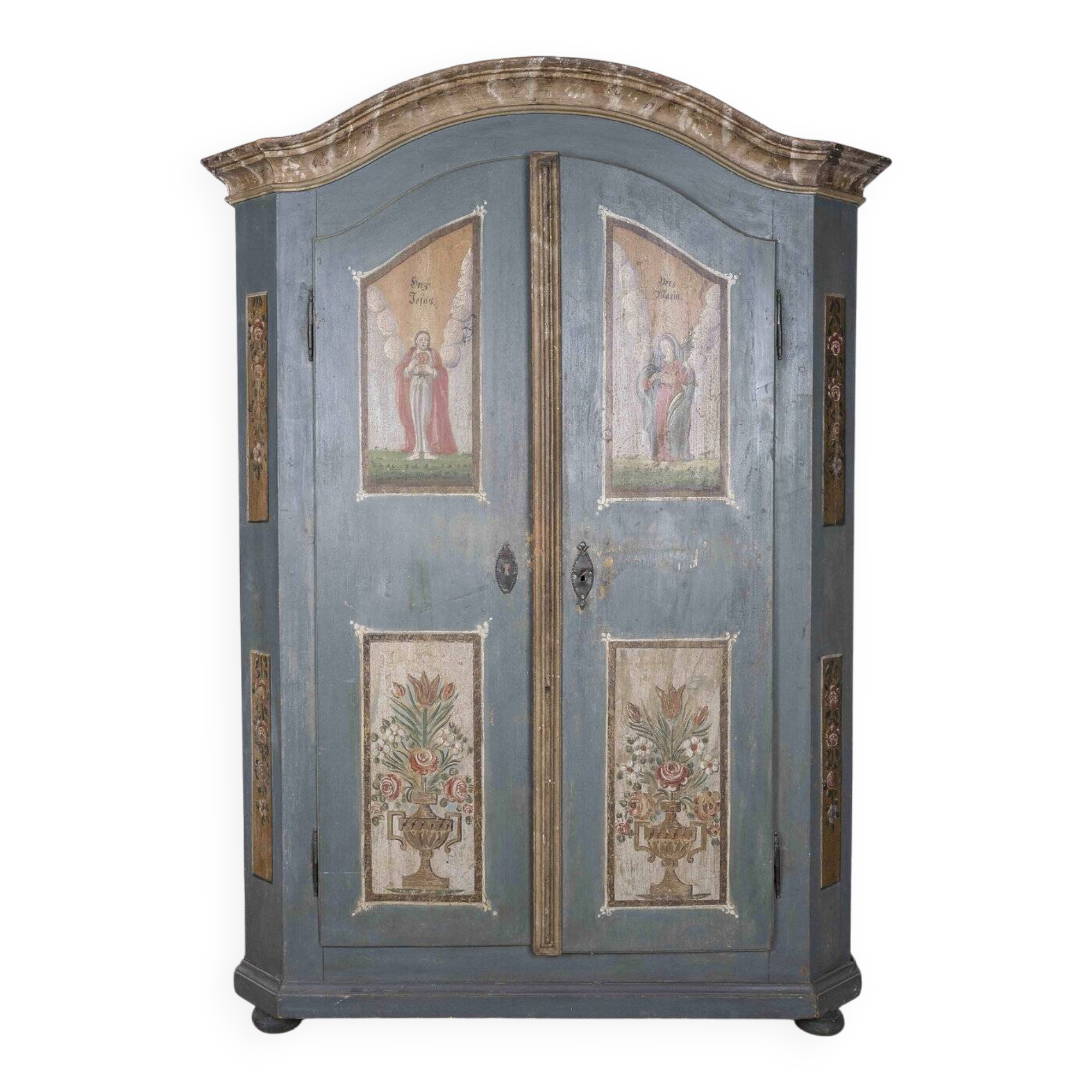 Painted German wardrobe