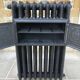 CAST IRON RADIATOR FLAT HEATER 9 elements 3 columns rococo floral patterns