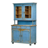 Armoire de cuisine en pin massif, années 1900