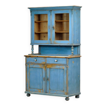 Armoire de cuisine en pin massif, années 1900