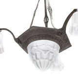 Art Deco chandelier "Degué"
