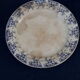 Dish on pedestal In Faïence Creil Montereau HBCM model tolga diam 22 cm