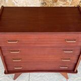 Vintage chest of drawers with 4 drawers, splayed legs circa 1960s