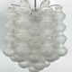 Pair of Mid-Century Murano Bubble Glass chandeliers. Italy 1960s