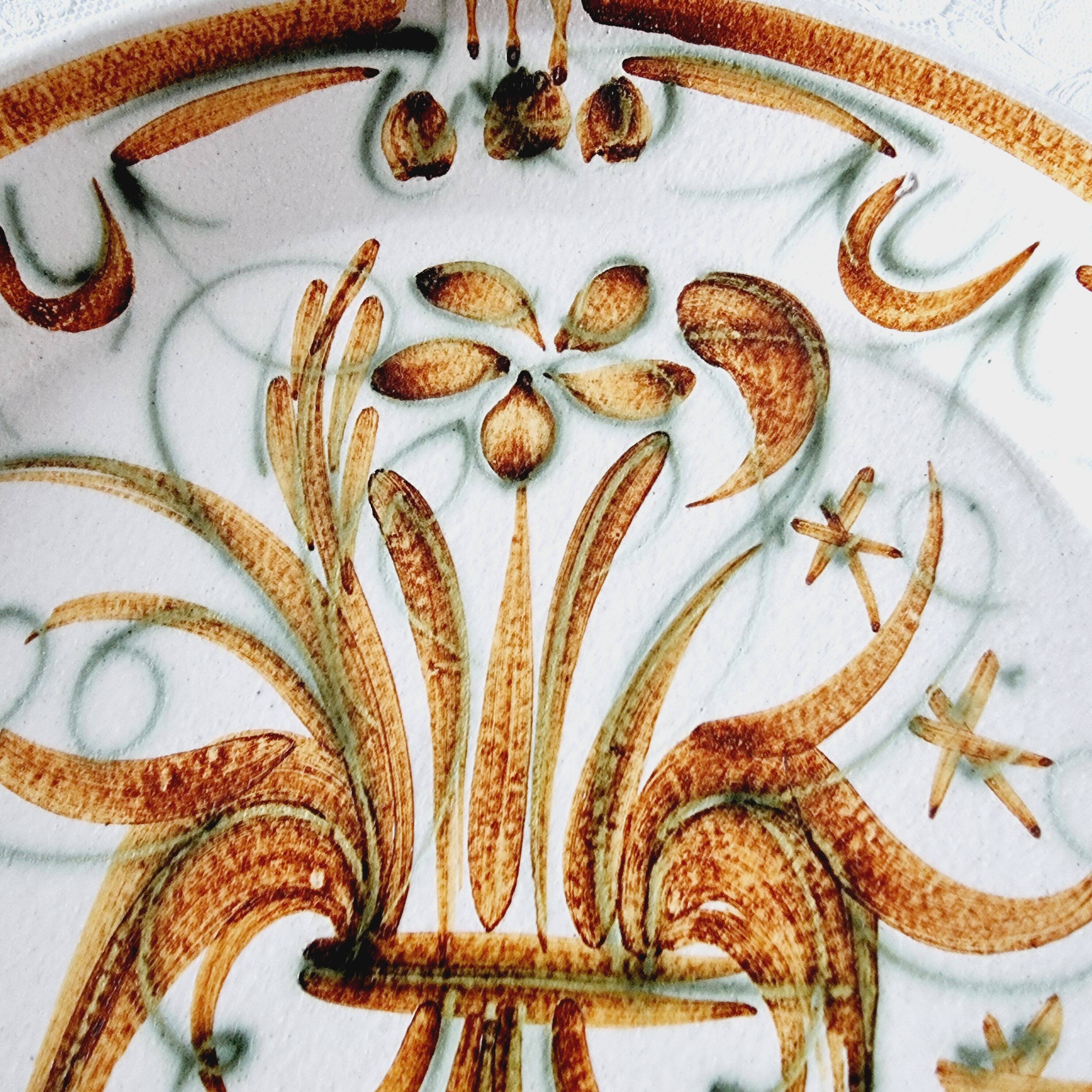 Hand Painted Plate from the Keraluc factory in Quimper