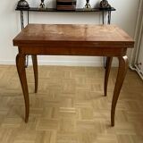 Extendable dining table with curved legs, France 1950