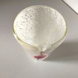 Handcrafted blown glass vase
