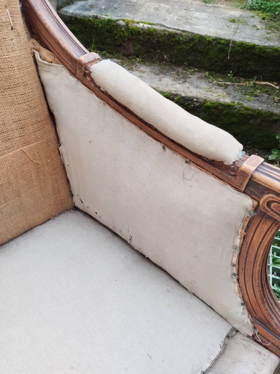 Paire de fauteuils anciens style louis xvi
