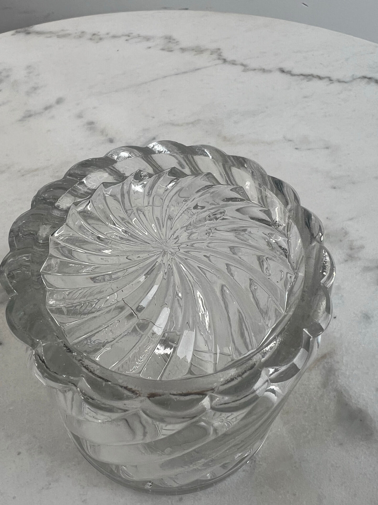 Bocal en verre soufflé