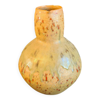 Large vintage terracotta pitcher signed “Orezza”