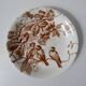 dinette Terre de fer bird plates exclusive to LE BUCHERON