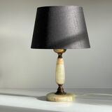 Lamp feet in vintage onyx stone