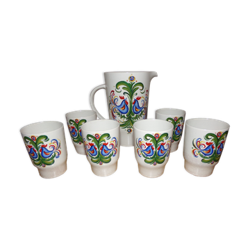 Villeroy & Boch pitcher and glasses from the 60s