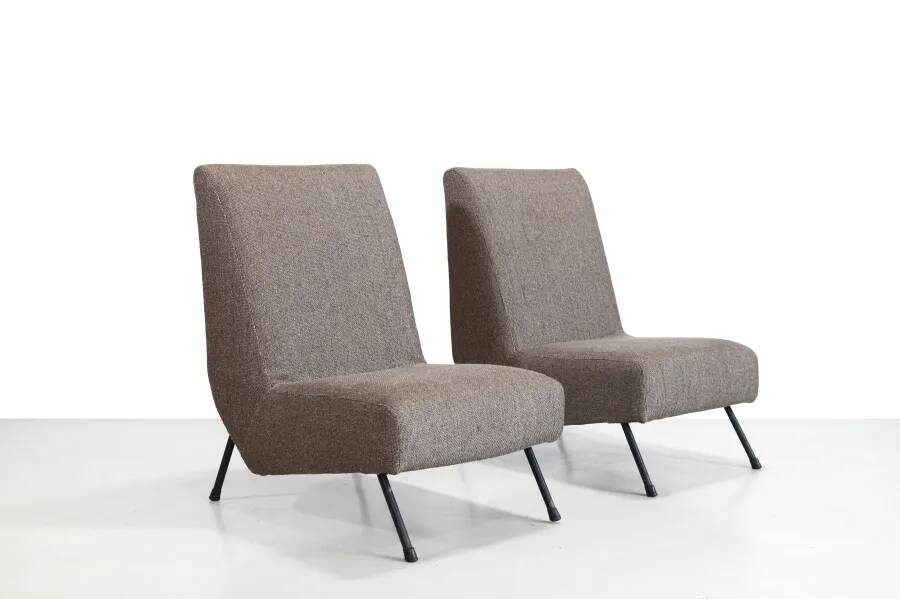 Set of two Italian design armchairs from the 1950s