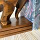 Serre livres éléphant en bois