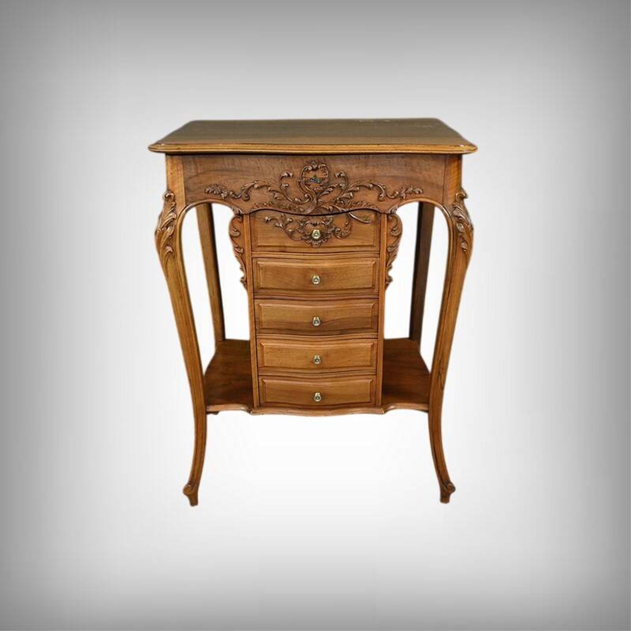 Walnut Coffee Table, Louis XV Style – Early 20th Century