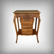 Walnut Coffee Table, Louis XV Style – Early 20th Century