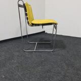 A set of 6 vintage  metal framed dinning chairs