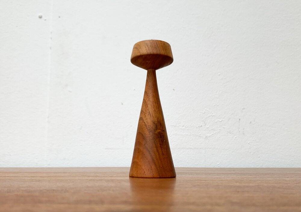 Danish Teak Candle Holder from the Mid-Century, 1960s