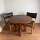 Height-adjustable table in oak and ceramic – Guillerme & Chambron, France