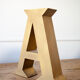 Old sign letter A