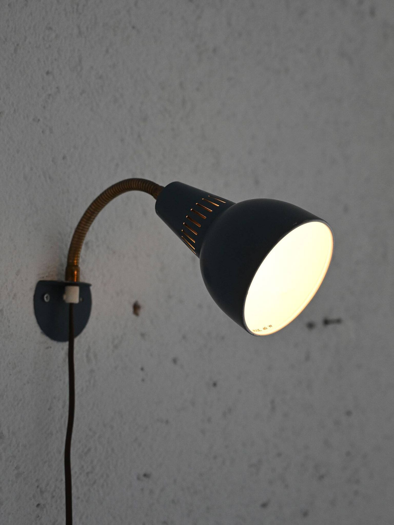 Original Scandinavian wall light from the 60s