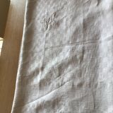 Nappe MC rect 205x178 damask tile grège
