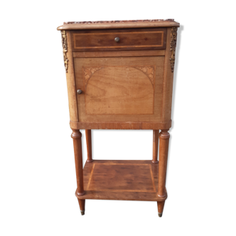 Pink marble bedside table