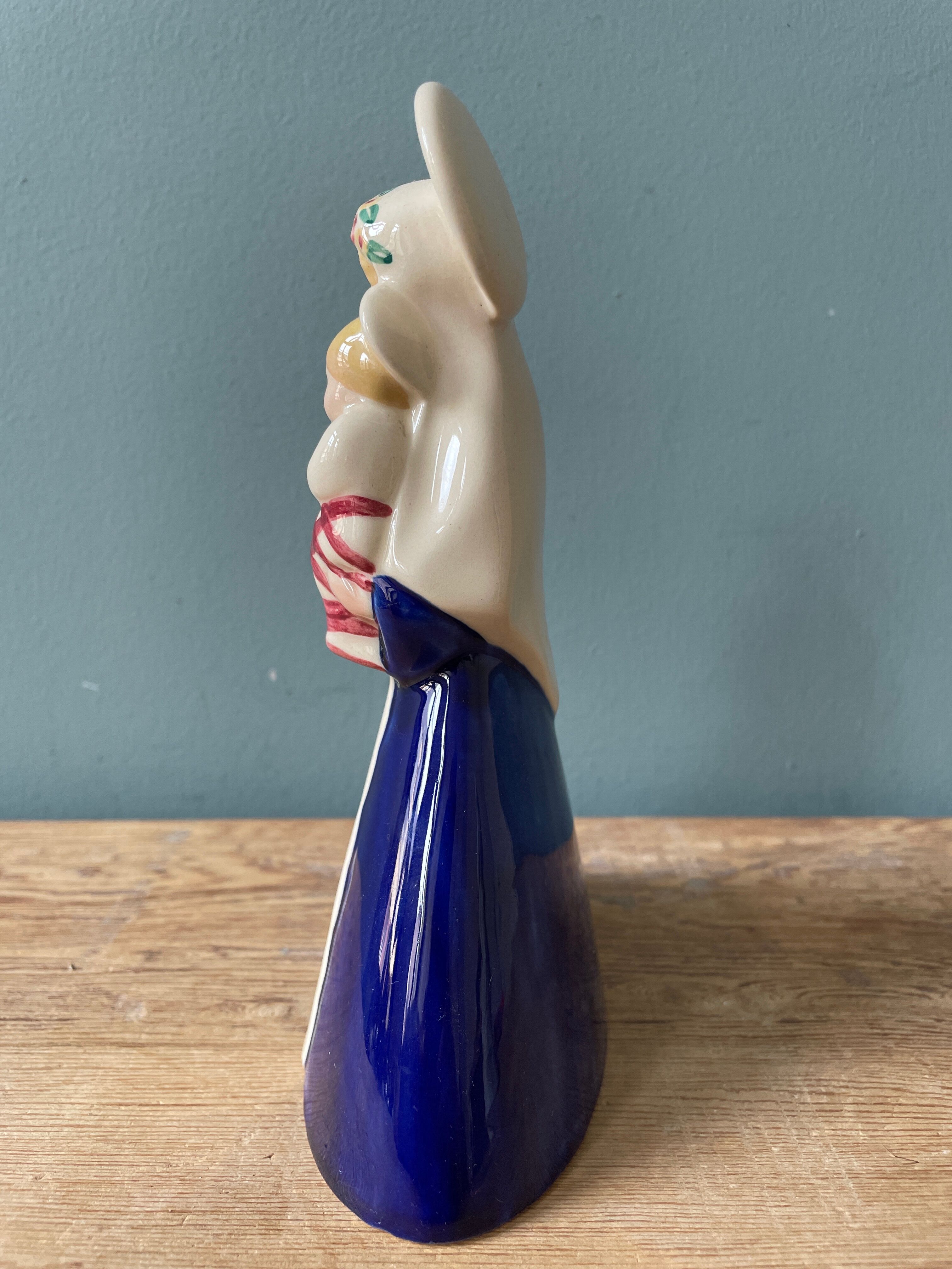 Virgin and Child in Desvres porcelain, Gabriel Fourmaintraux