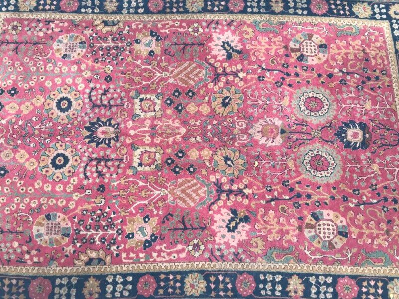 Carpet old French Janus pattern Agra done hand 196 X 296 CM