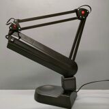 Unilux - Lampe de bureau articulée noire 2 bras - Années 1980/90