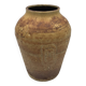 Vintage accolay ceramic vase, brutalist art, signed hubert guy