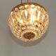 French Mid-Century Bronze and Crystal Bag Light – Flush Mount 5202