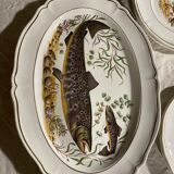 13-piece Longchamp earthenware fish service