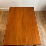 Danish Dining table/desk. Solid teak with oak details. Made in 1960