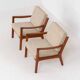 Pair of “Senator” easy chairs by Ole Wanscher for France & Son