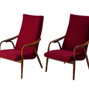 Pair of mid-century modern bentwood armchairs by TON, 1970s, Czechoslovakia