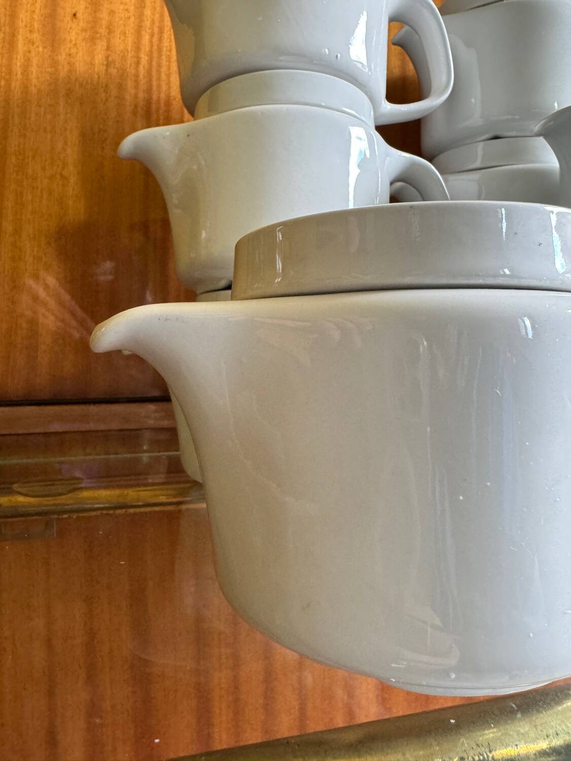 Sarreguemines white porcelain teapots from the 70s (X10)