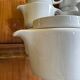 Sarreguemines white porcelain teapots from the 70s (X10)