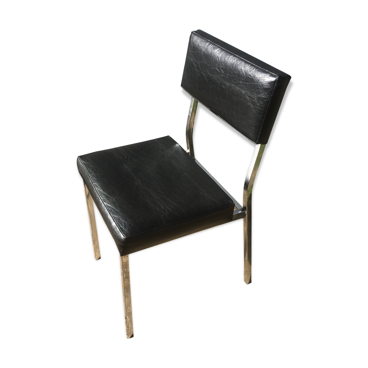Black skai chair