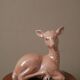 biche céramique porcelaine collection rose irisé bambi vintage décoration kitch 50 enfant bohème