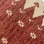 Vintage Afghan Ziegler Tapis Tissé à la main Rust Wool Runner - 77x450cm
