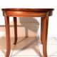Round coffee table Louis XVI style markerage in checkerboard cubes, nineteenth century