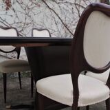 Dining Room Table and Mahogany Chairs by Fratelli Rigamonti, 1950s, Set of 7