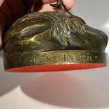 French bronze rooster sculpture, 19th century