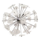 Transparent clover Murano glass sputnik chandelier