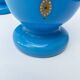 Pair of blue opaline vases