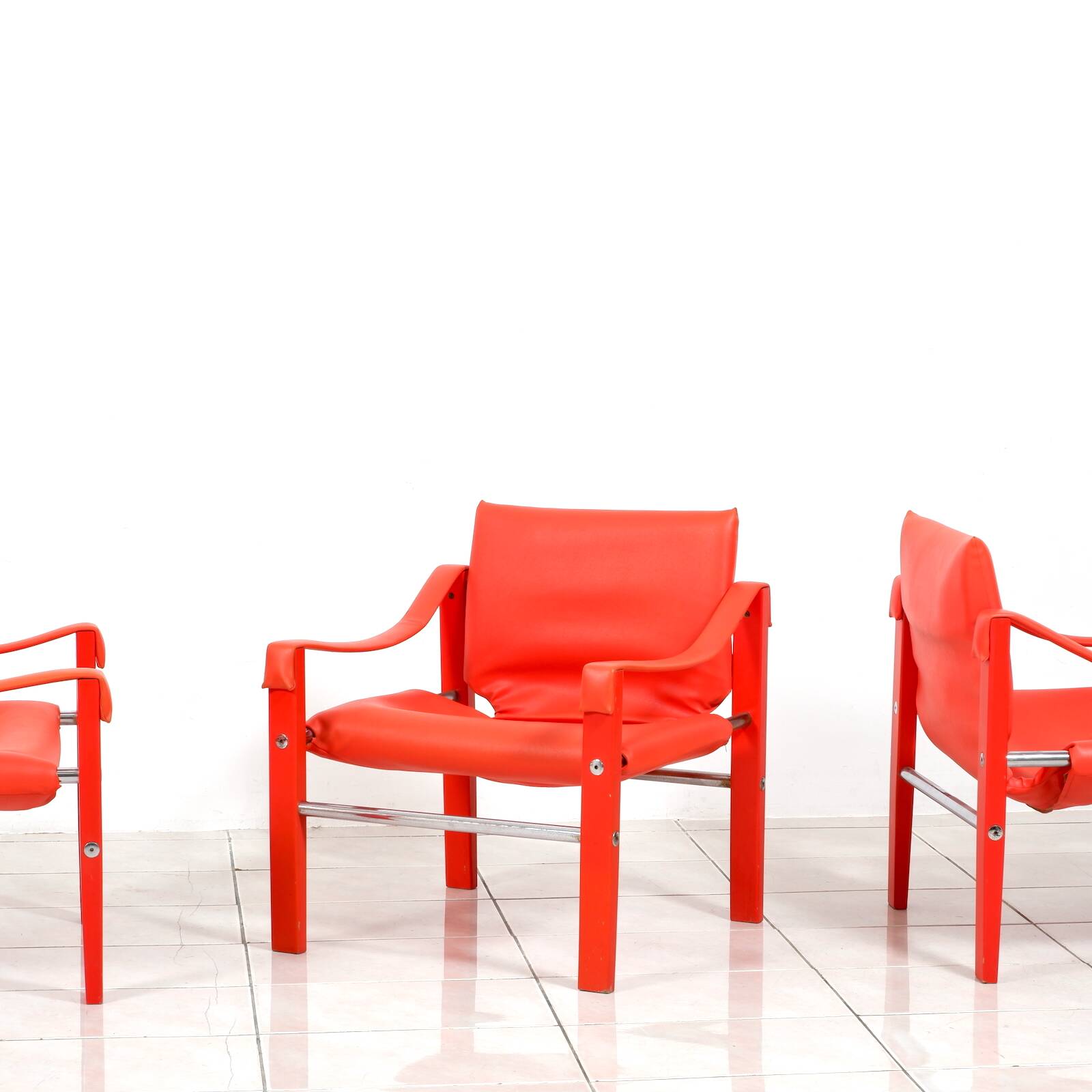 Safari lounge chairs by Maurice Burke for Arkana